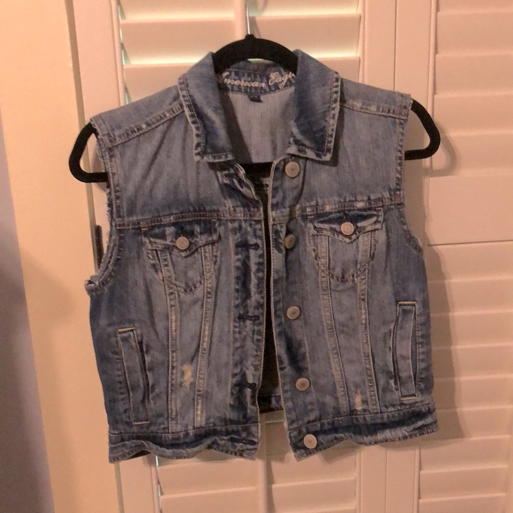 American Eagle Denim Vest